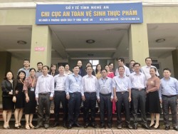Chi cục ATVSTP tỉnh Trà Vinh  kiểm tra công tác thực hiện Kế hoạch an toàn thực phẩm tại Nghệ An